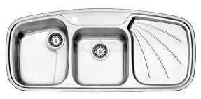 سینک استیل البرز مدل 614 توکار چپ